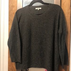 Madewell 3/4 sleeve grey sweater